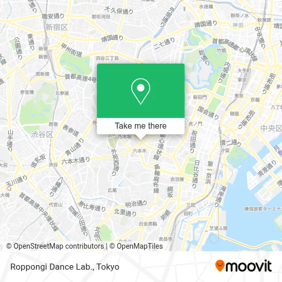 Roppongi Dance Lab. map