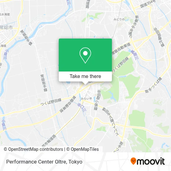 Performance Center Oltre map