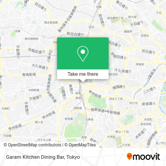 Garam Kitchen Dining Bar map