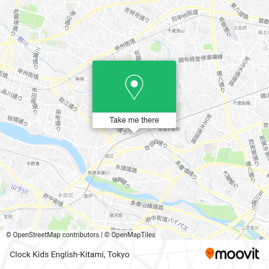Clock Kids English-Kitami map