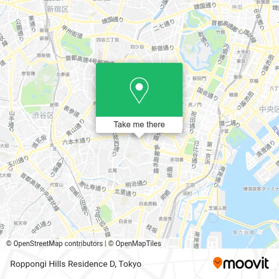 Roppongi Hills Residence D map