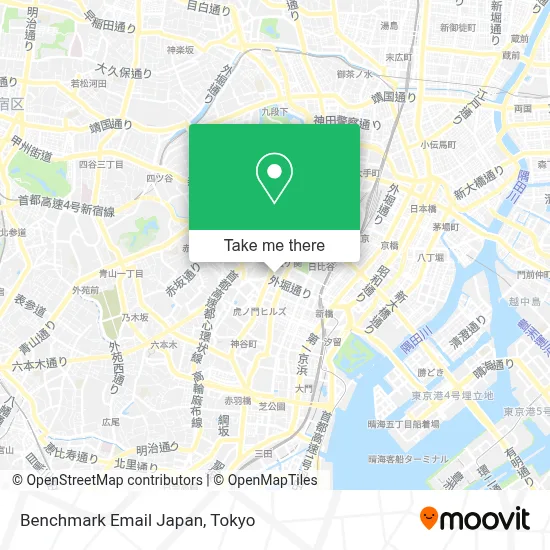 Benchmark Email Japan map
