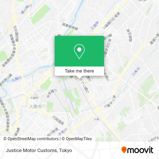 Justice Motor Customs map