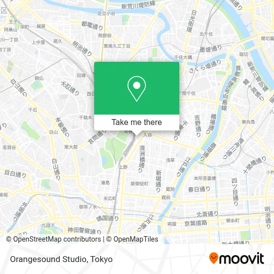 Orangesound Studio map