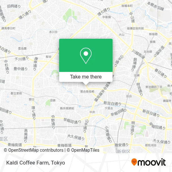 Kaldi Coffee Farm map
