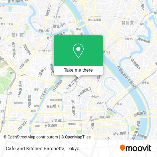 Cafe and Kitchen Barchetta map
