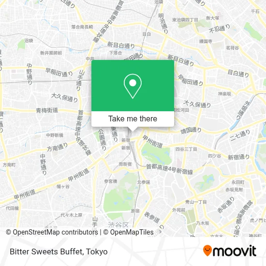 Bitter Sweets Buffet map