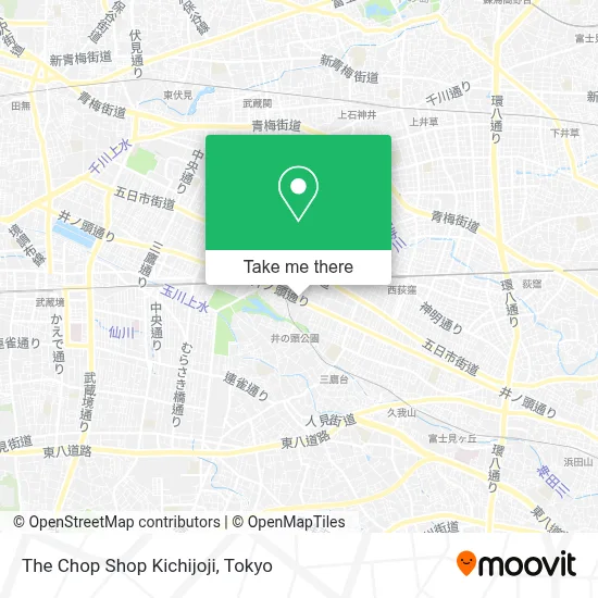 The Chop Shop Kichijoji map