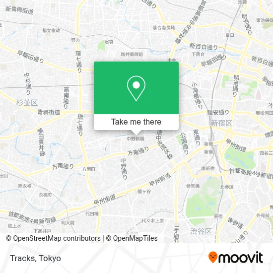 Tracks map