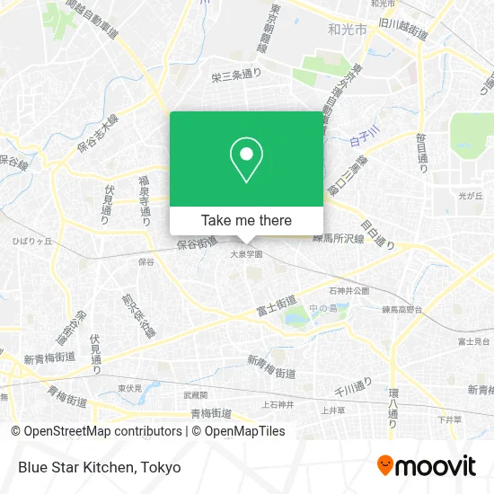 Blue Star Kitchen map