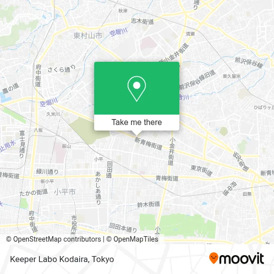 Keeper Labo Kodaira map