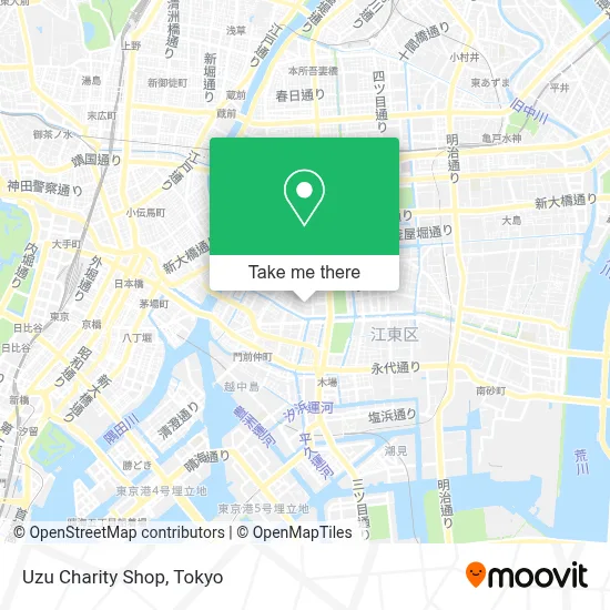 Uzu Charity Shop map