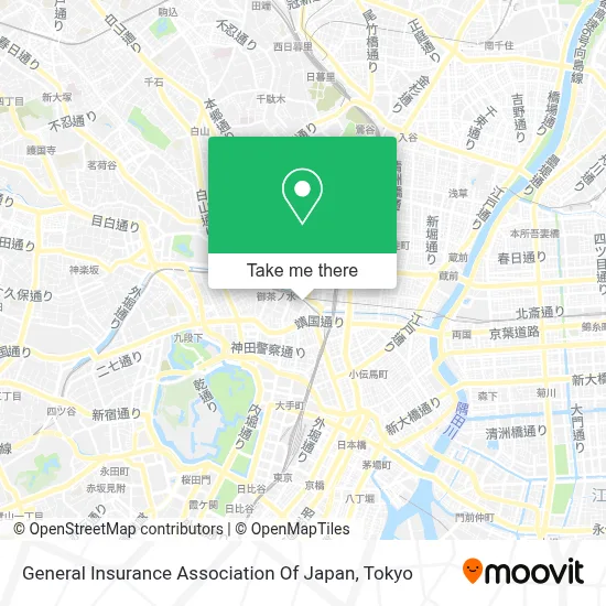 General Insurance Association Of Japan map