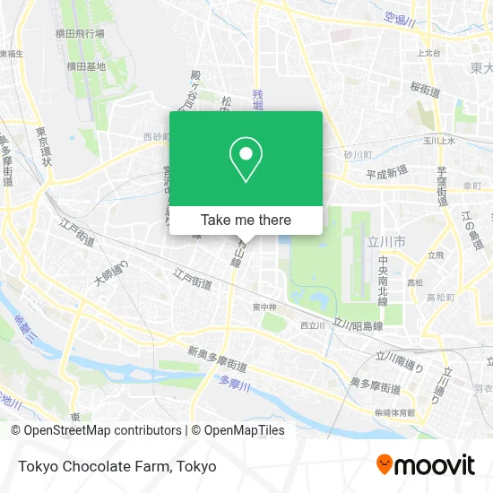 Tokyo Chocolate Farm map