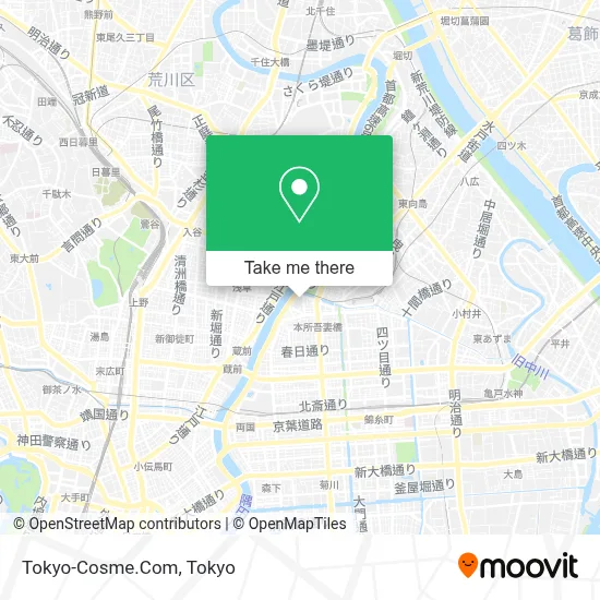 Tokyo-Cosme.Com map