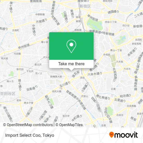 Import Select Coo map