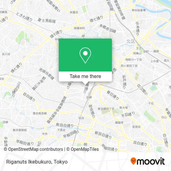 Riganuts Ikebukuro map