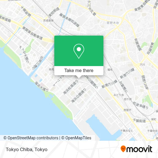 Tokyo Chiba map