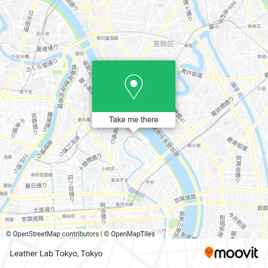 Leather Lab Tokyo map
