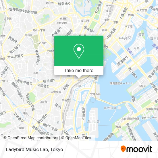 Ladybird Music  Lab map