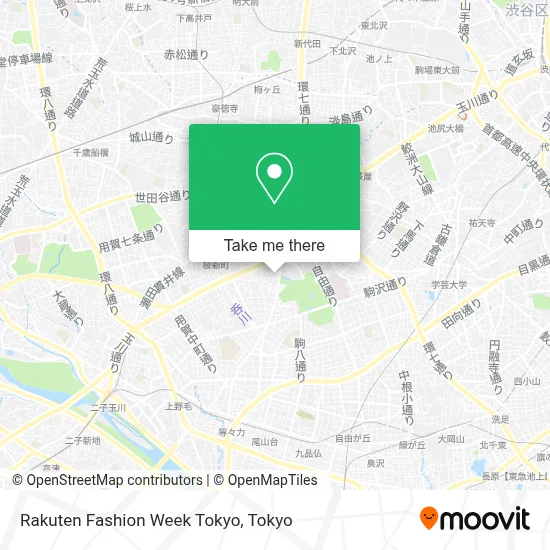 Rakuten Fashion Week Tokyo map