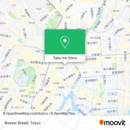 Beaver Bread map