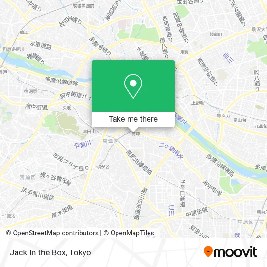 Jack In the Box map