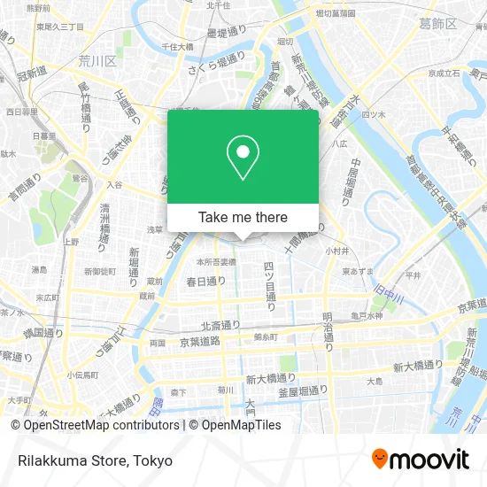 Rilakkuma Store map