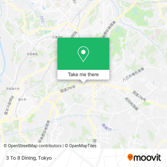 3 To 8 Dining map