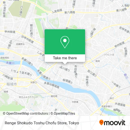 Renge Shokudo Toshu Chofu Store map