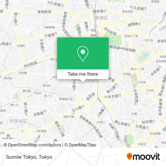 Sumile Tokyo map