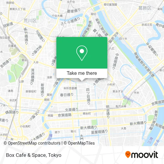 Box Cafe & Space map