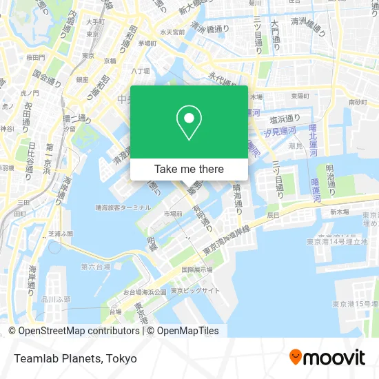 Teamlab Planets map
