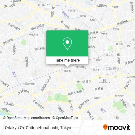 Odakyu Ox Chitosefunabashi map
