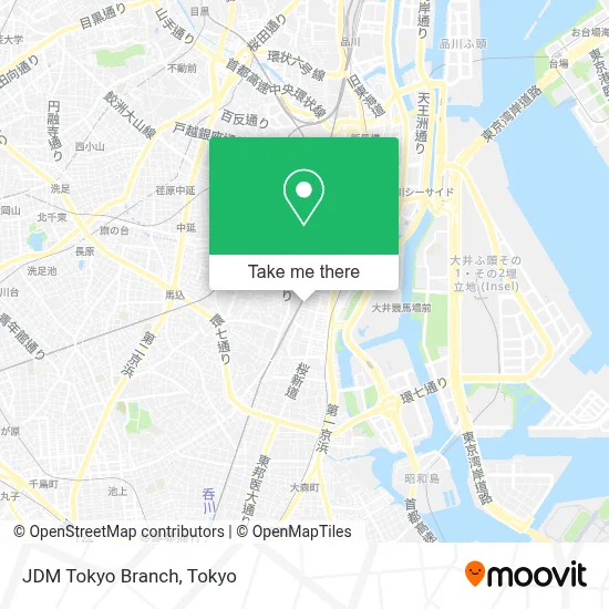 JDM Tokyo Branch map