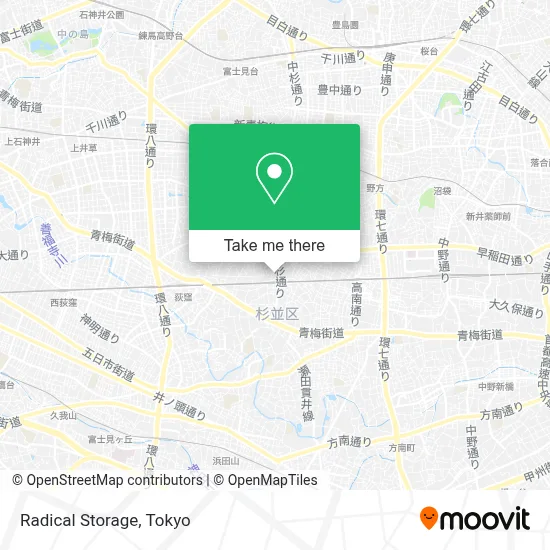 Radical Storage map