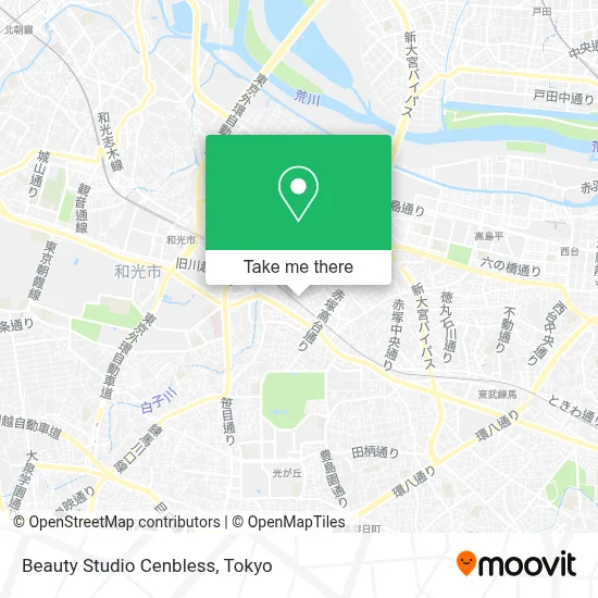 Beauty Studio Cenbless map