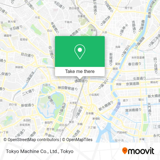 Tokyo Machine Co., Ltd. map