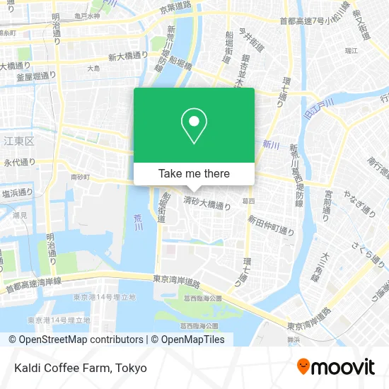Kaldi Coffee Farm map