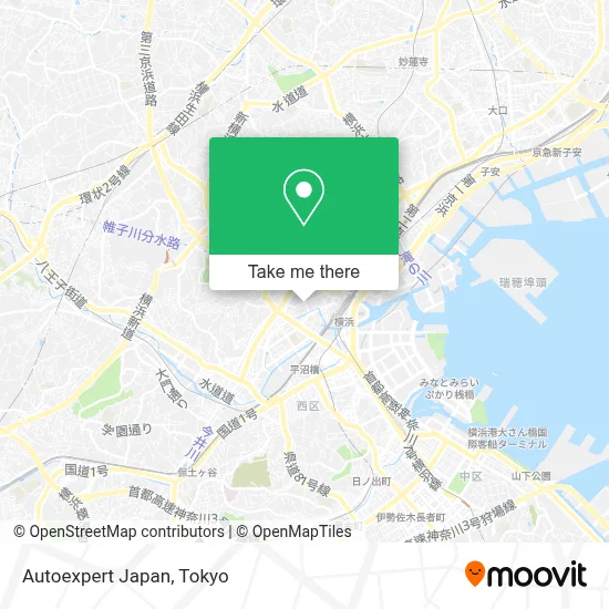 Autoexpert Japan map