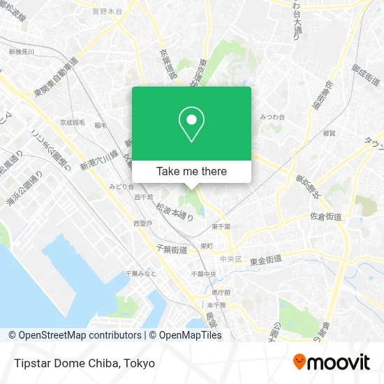Tipstar Dome Chiba map