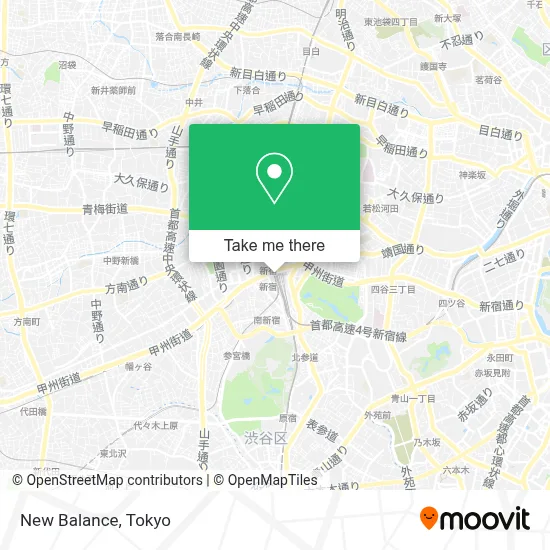 New Balance map