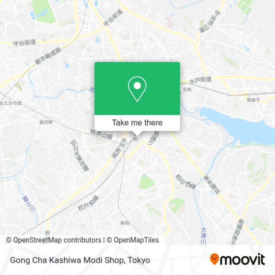 Gong Cha Kashiwa Modi Shop map