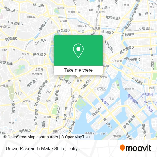 Urban Research Make Store map