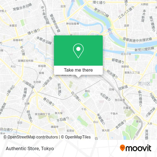 Authentic Store map
