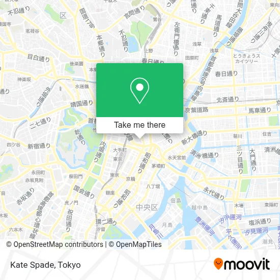 Kate Spade map