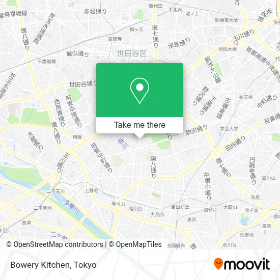 Bowery Kitchen map