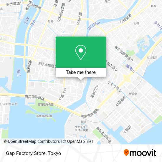 Gap Factory Store map