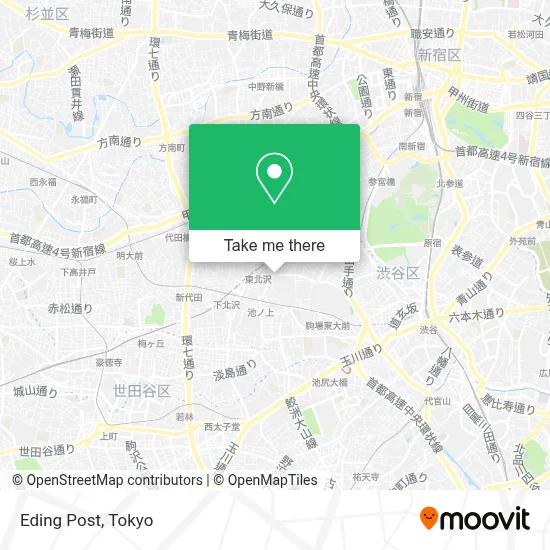 Eding Post map