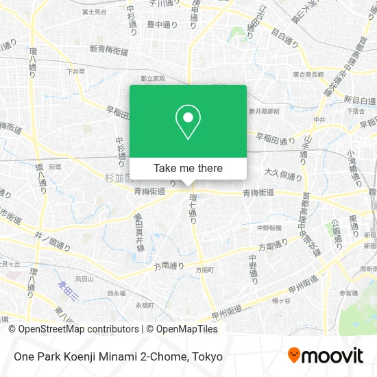 One Park Koenji Minami 2-Chome map